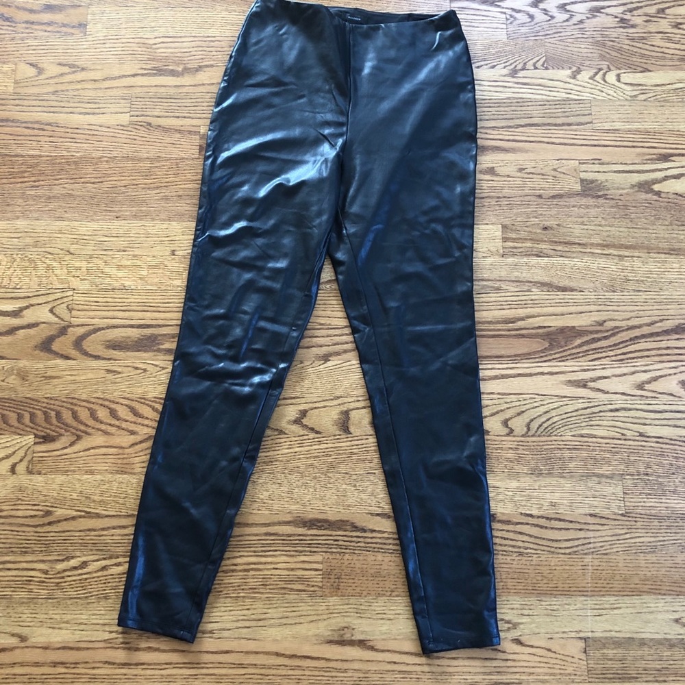 Faux leather pants